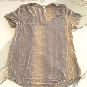 Lululemon v-neck sheer t-shirt